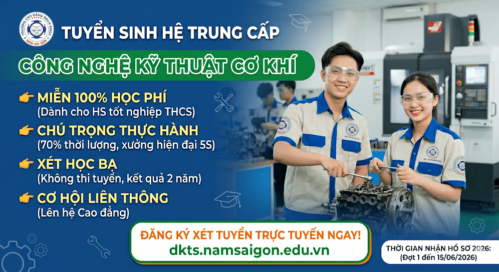 TỐT NGHIỆP LỚP 9: HỌC NGHỀ MIỄN 100% HỌC PHÍ – TẠI SAO KHÔNG? 🛠️